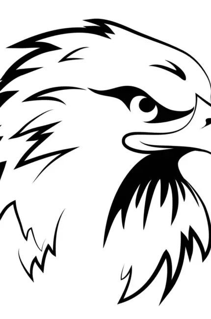 24647 Eagle head орёл. Для срисовки
