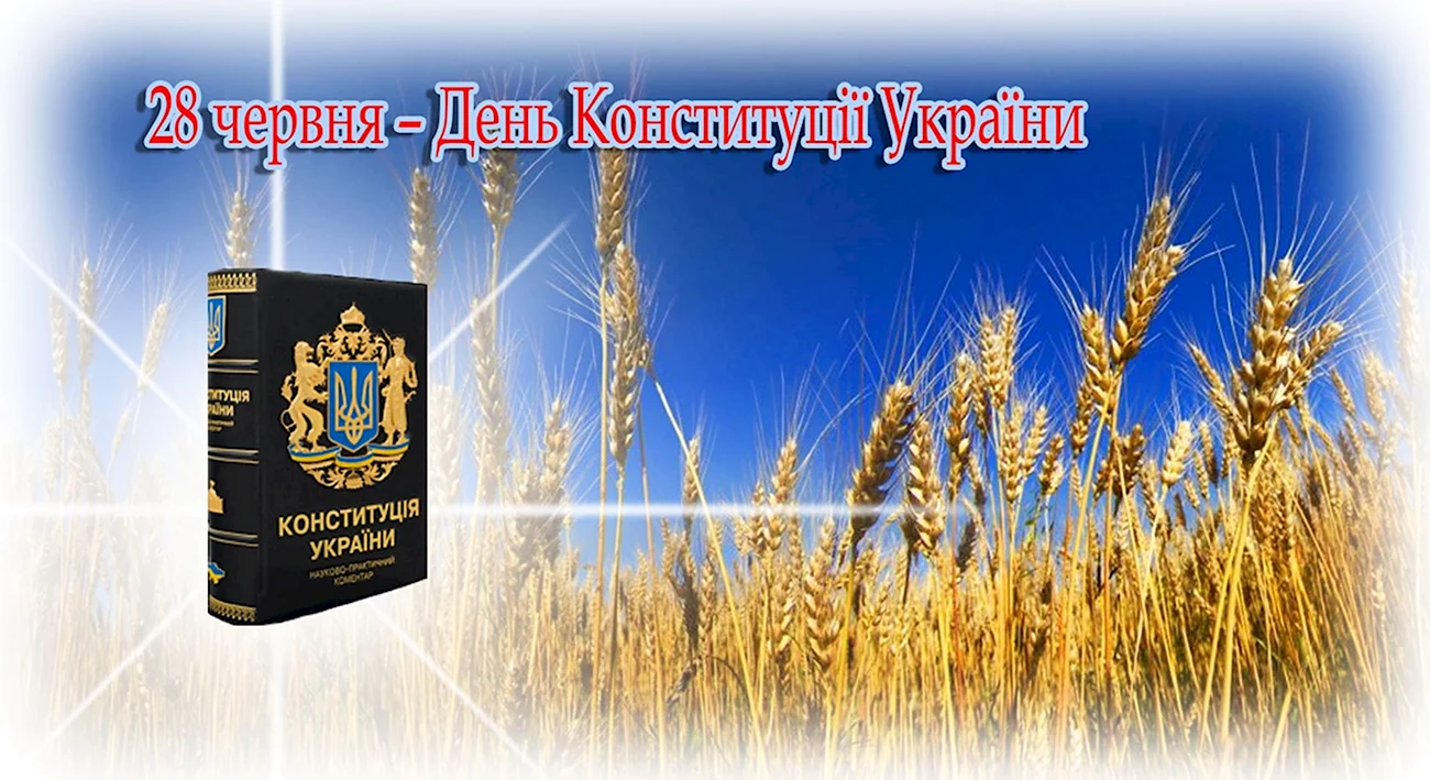 28 Червня – день Конституції України. Поздравление