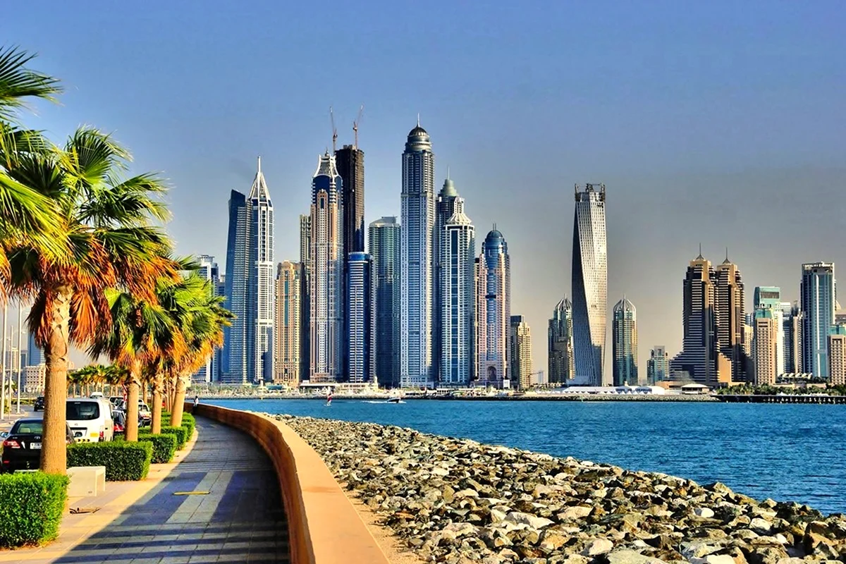 Абу Даби панорама. Картинка