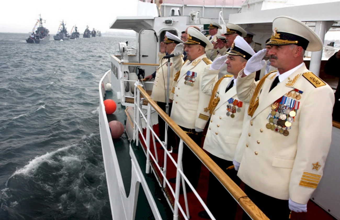 Адмирал Тихоокеанского флота Сиденко. Поздравление