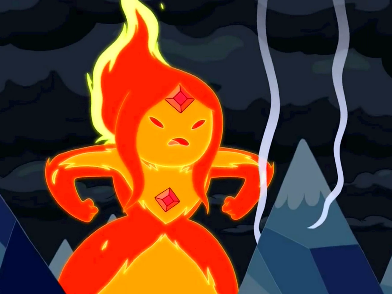 Adventure time принцесса пламя. Картинка из мультфильма