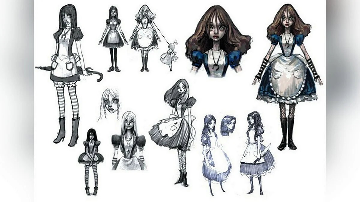 Alice Madness Returns концепт арты. Для срисовки