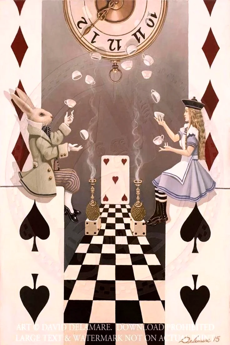 Алиса в Зазеркалье шахматная Королева. Картинка