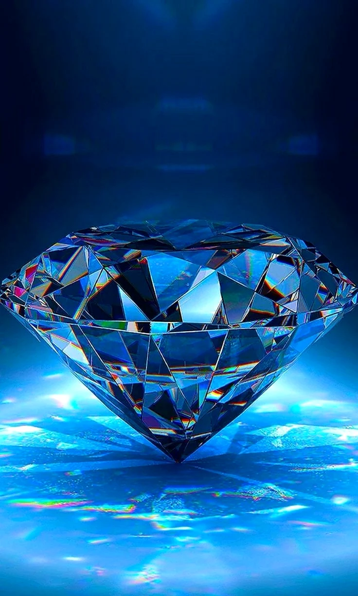 Алмаз голубая Эмма. Картинка