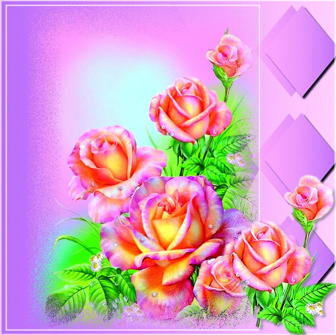 Алмазная картина пионы розы размер 30 на 35-ти. Открытка с днем рождения