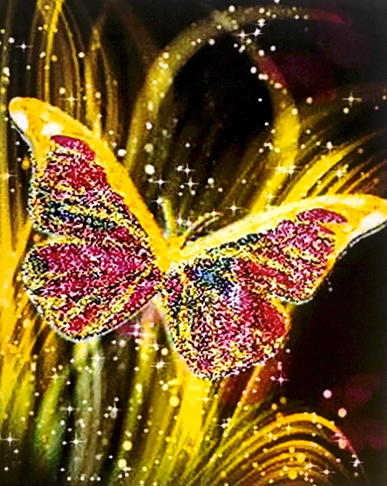 Алмазная мозаика 40х50 Asmar бабочки. Красивая картинка