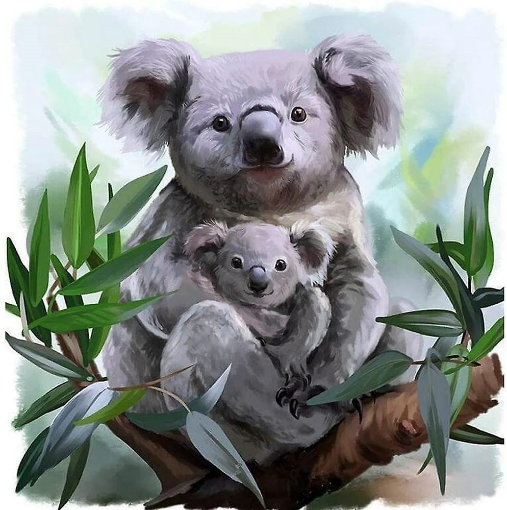 Алмазная мозаика коала. Картинка из мультфильма
