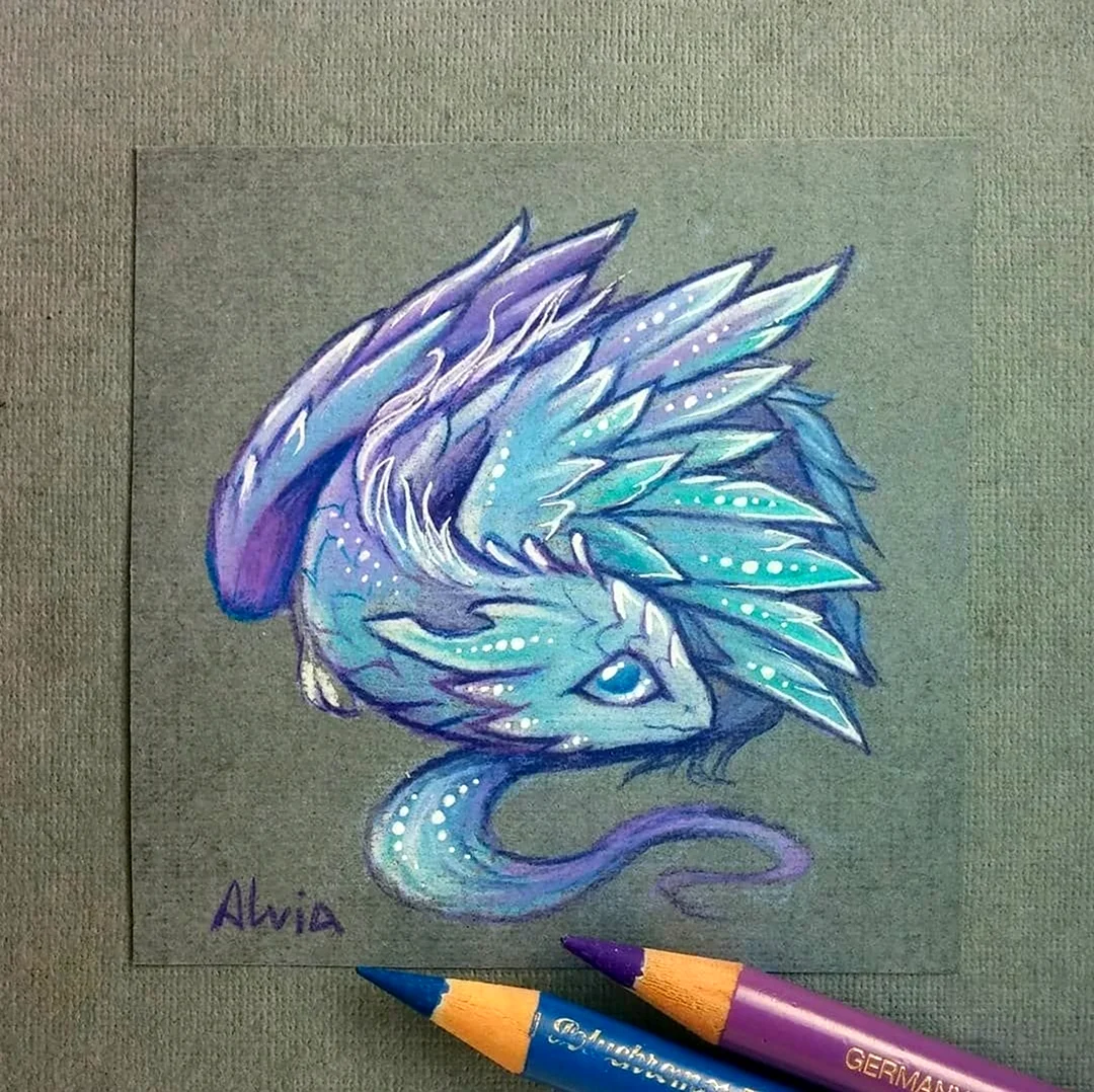 Alvia Alcedo рисунки драконы. Для срисовки