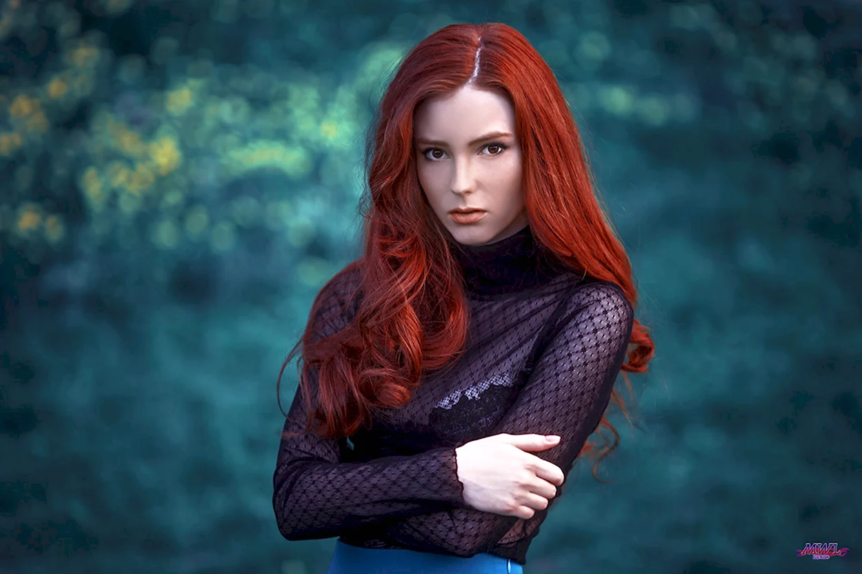 Анастасия Шнайдер модель рыжая. Красивая девушка