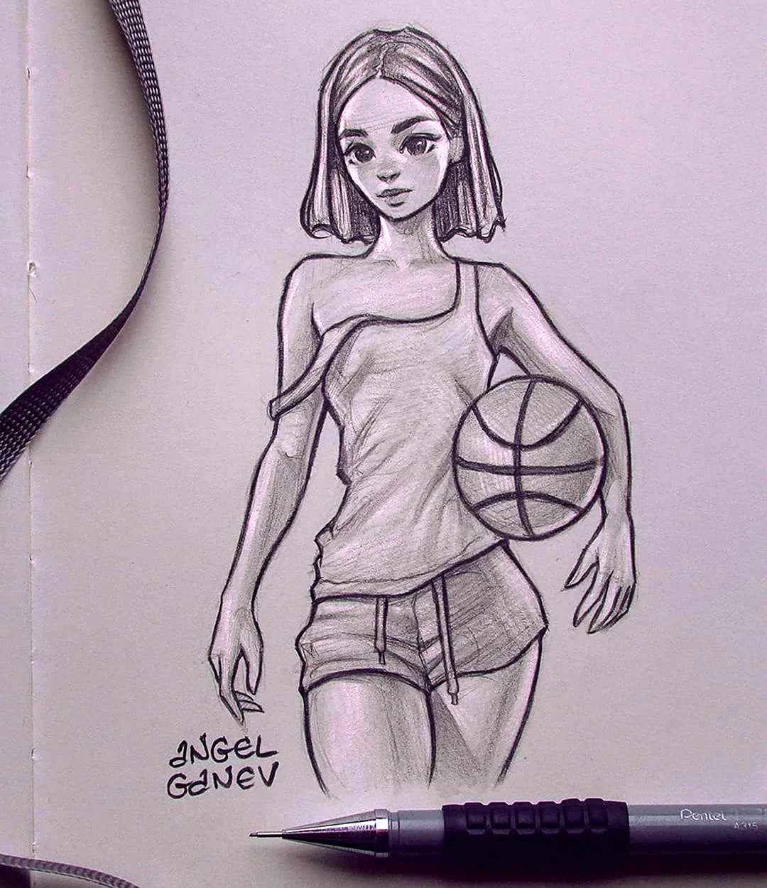 Angel Ganev Art баскетбол. Для срисовки