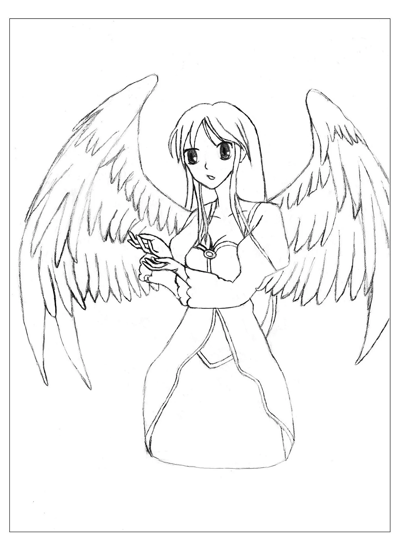 Ангел рисунок карандашом для срисовки. Для срисовки