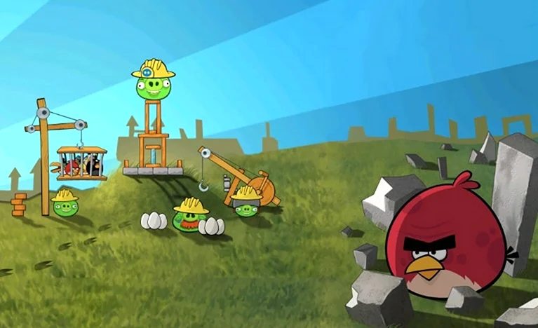 Angry Birds 1 игра. Картинка из мультфильма