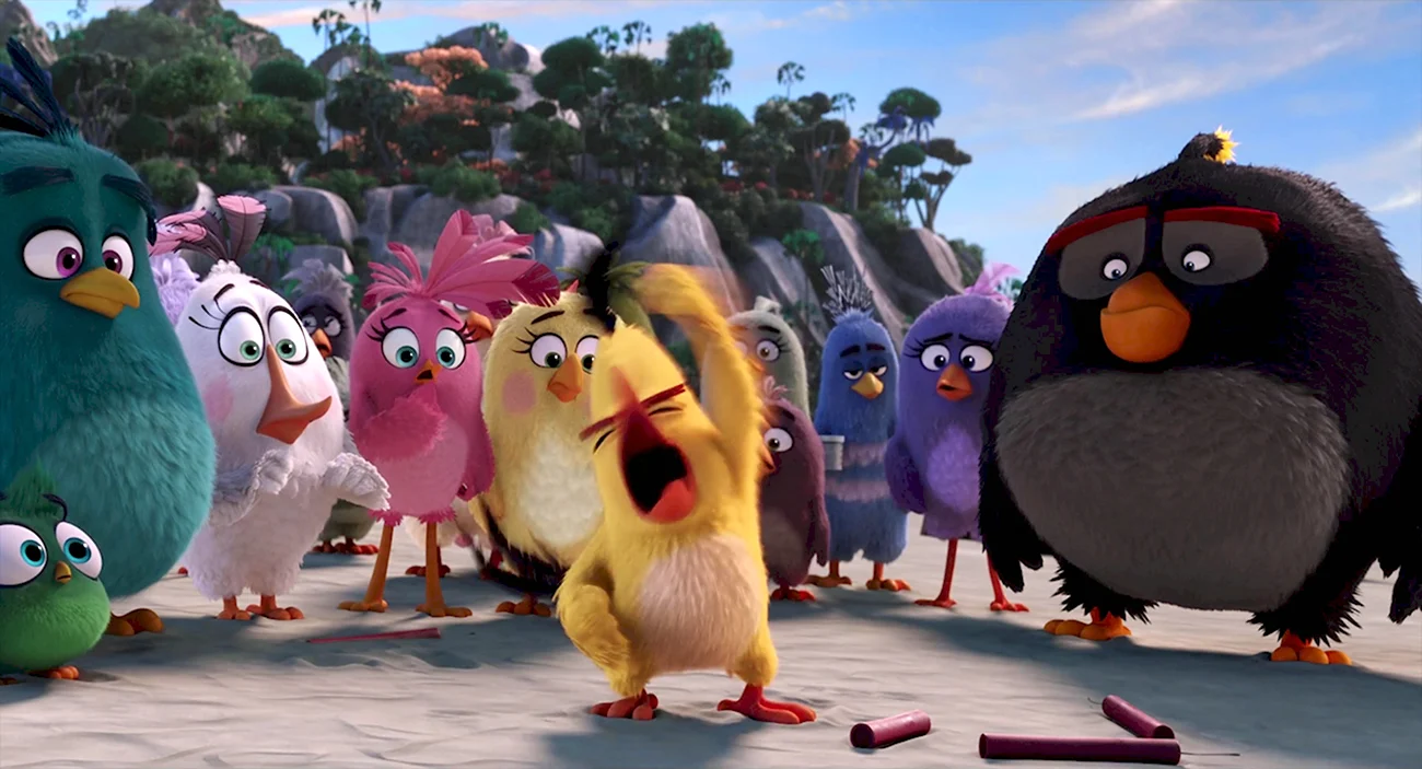 Angry Birds 2 в кино Чак. Картинка из мультфильма