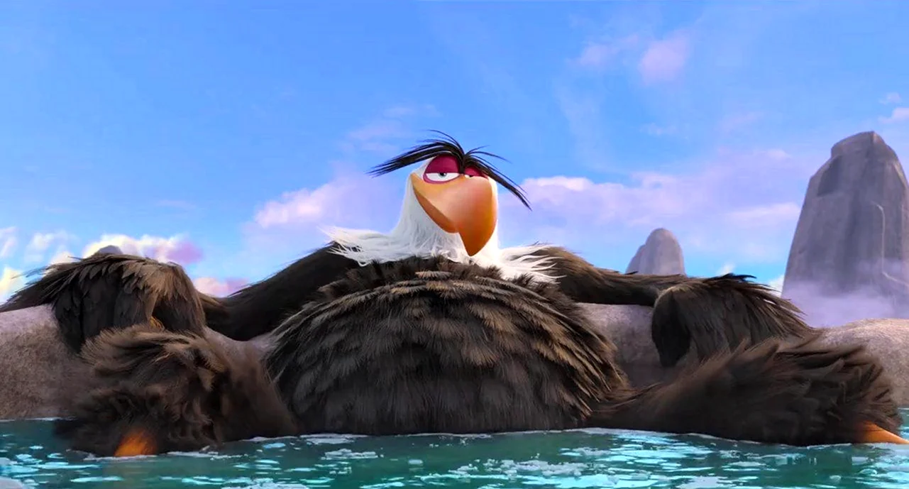 Angry Birds 2 в кино могучий орёл. Картинка из мультфильма