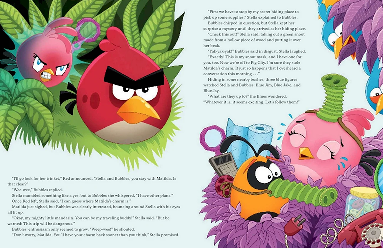 Angry Birds Бабблз и Стелла. Картинка из мультфильма