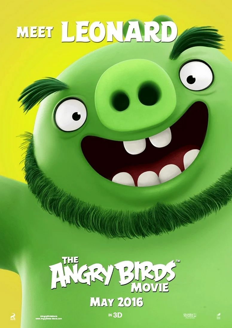 Angry Birds Леонард. Картинка из мультфильма