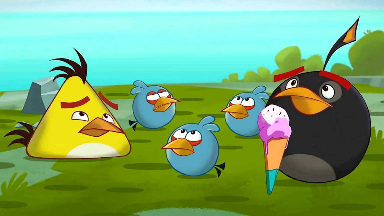 Angry Birds мультсериал. Картинка из мультфильма