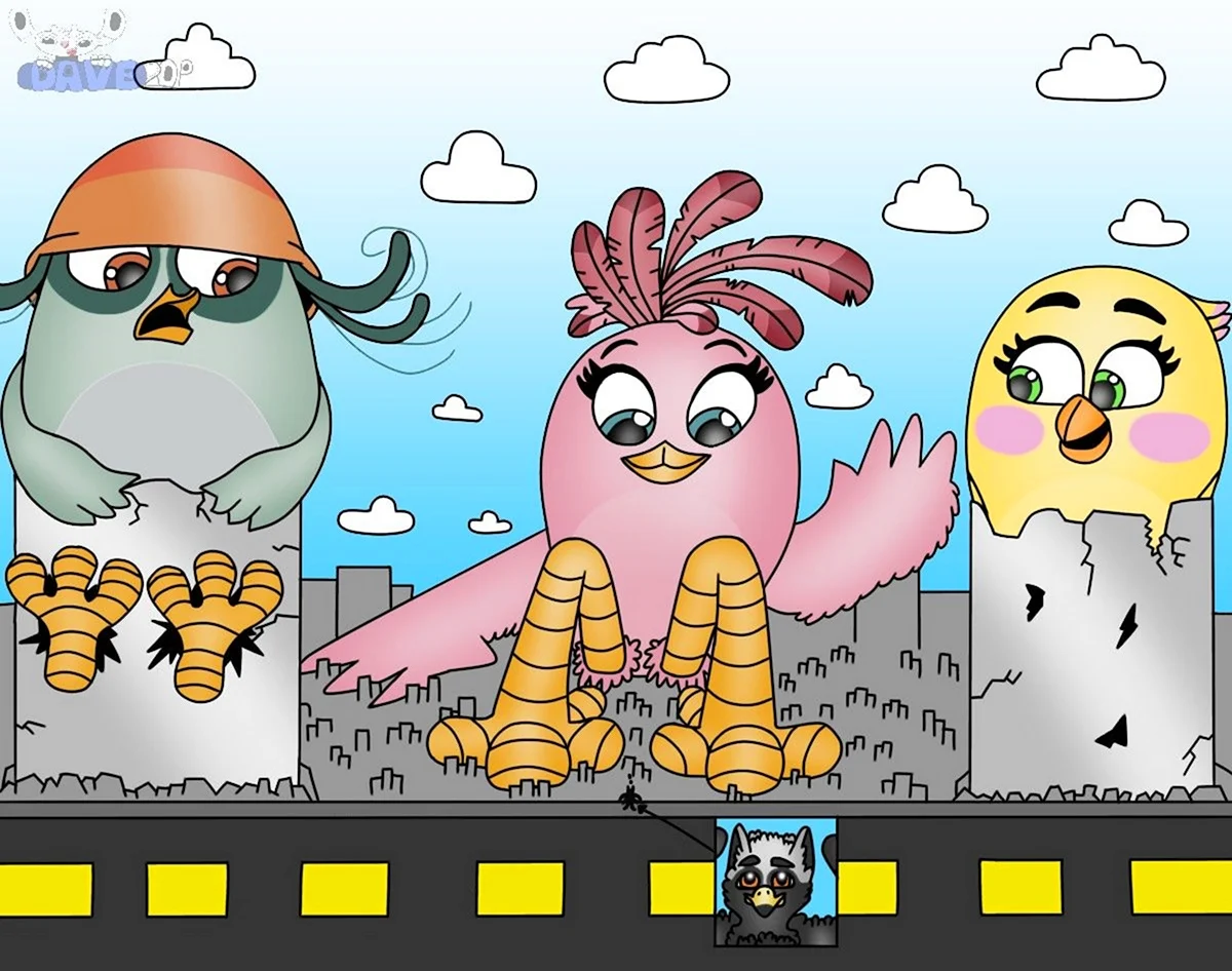 Angry Birds Поппи. Картинка из мультфильма
