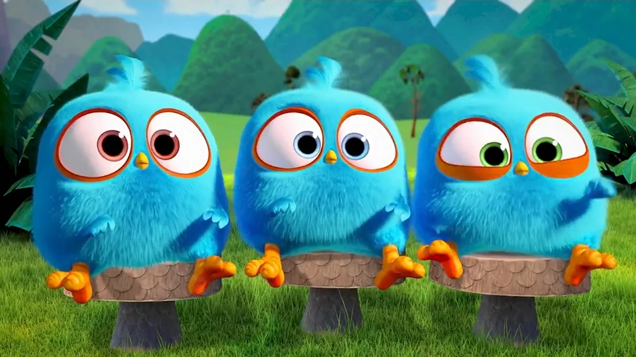 Angry Birds пушистики. Картинка из мультфильма