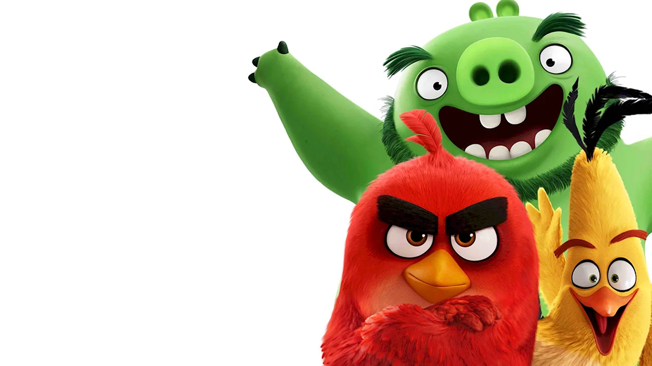 Angry Birds ред и Леонард. Картинка из мультфильма