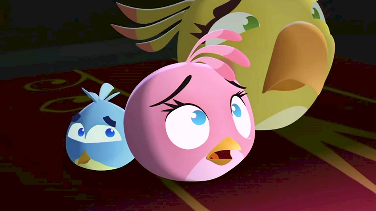 Angry Birds Stella свиньи. Картинка из мультфильма