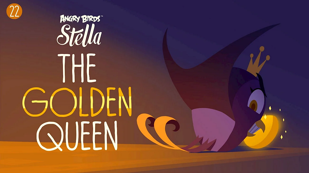 Angry Birds Stella the Golden Queen. Картинка из мультфильма
