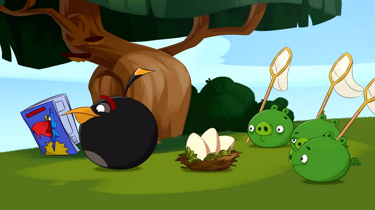 Angry Birds toons Eggshaustion. Картинка из мультфильма