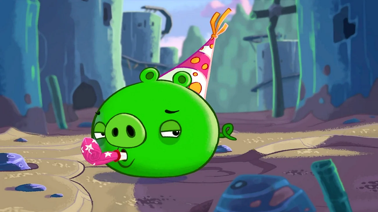 Angry Birds toons Король свиней. Картинка из мультфильма