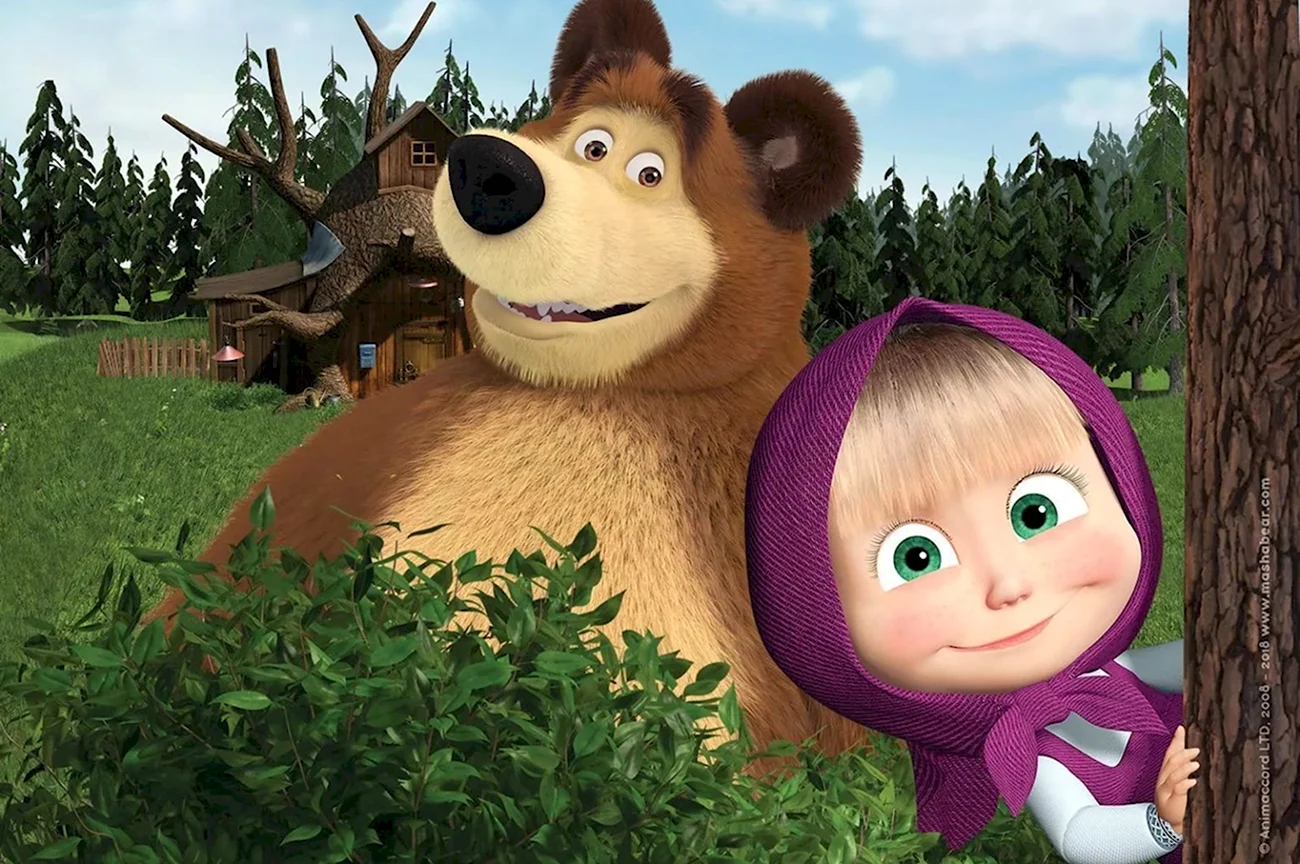 Анимаккорд Маша и медведь. Картинка из мультфильма