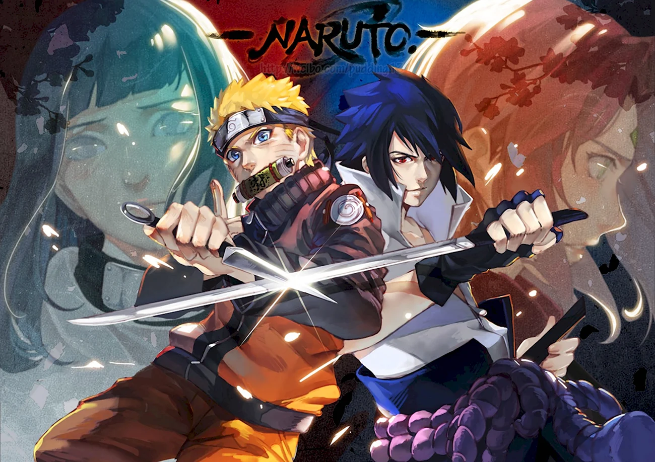 Аниме Naruto Sasuke. Картинка