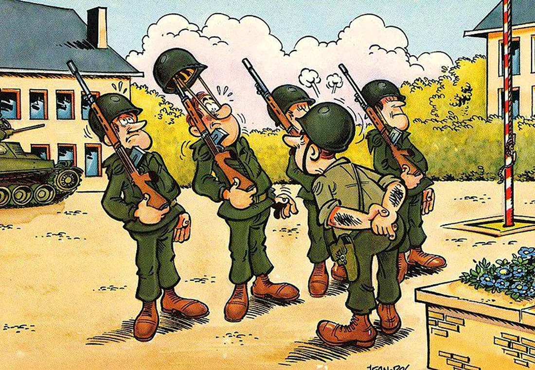 Армейские карикатуры. Анекдот в картинке