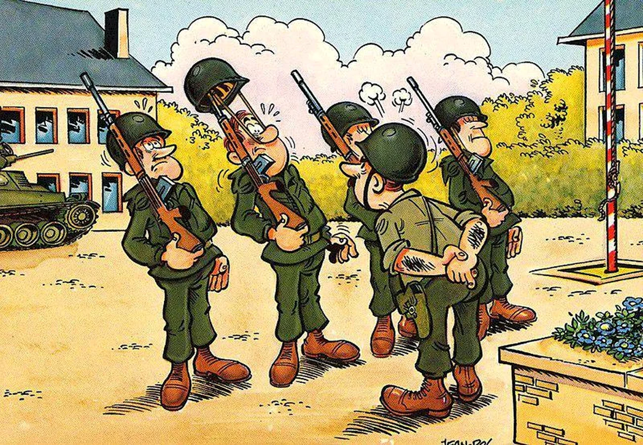 Армейские карикатуры. Картинка