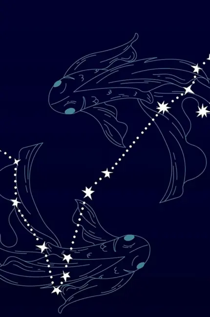 Астеризмы созвездия рыбы. Картинка