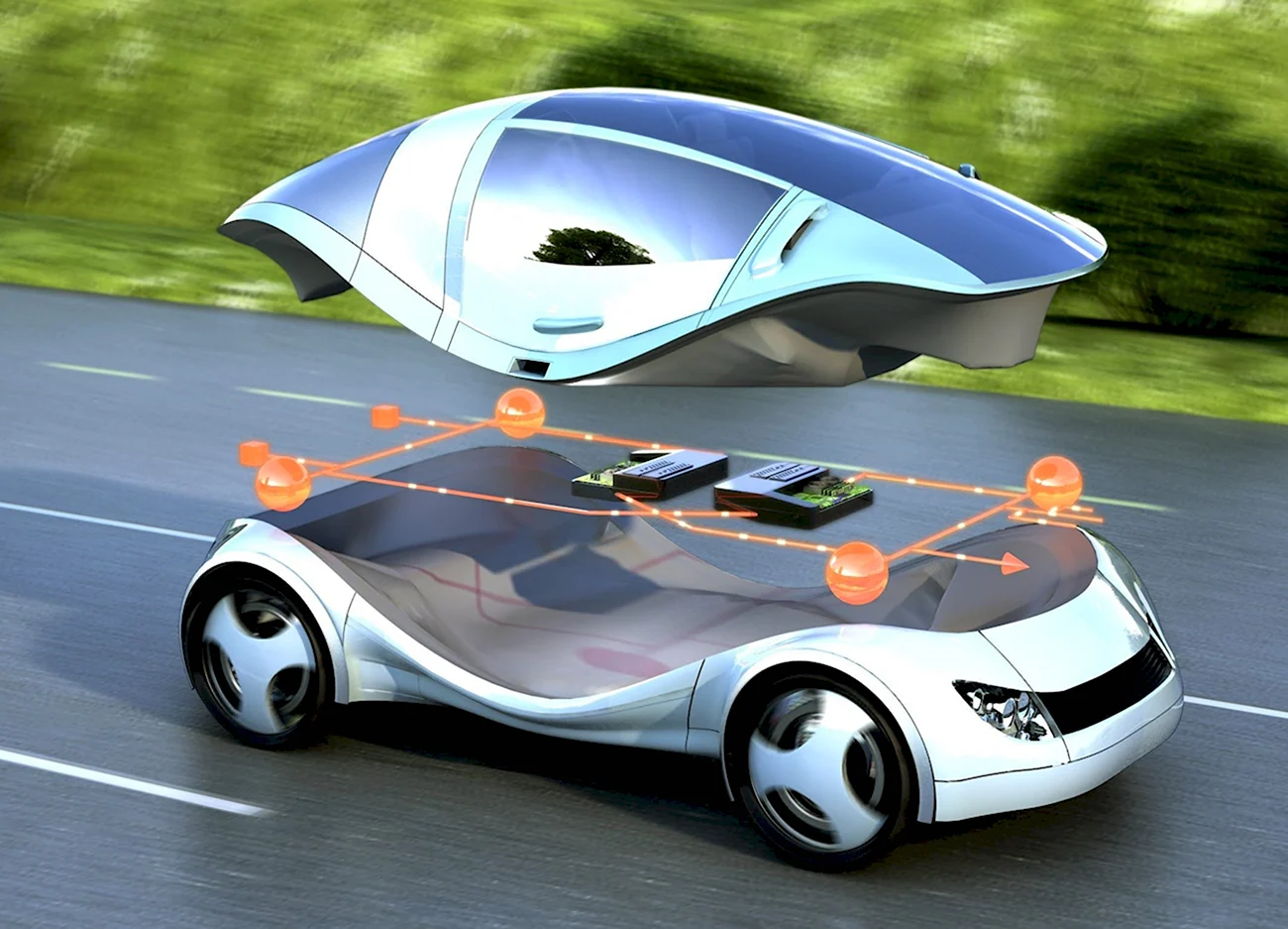 Автомобиль будущего. Картинка