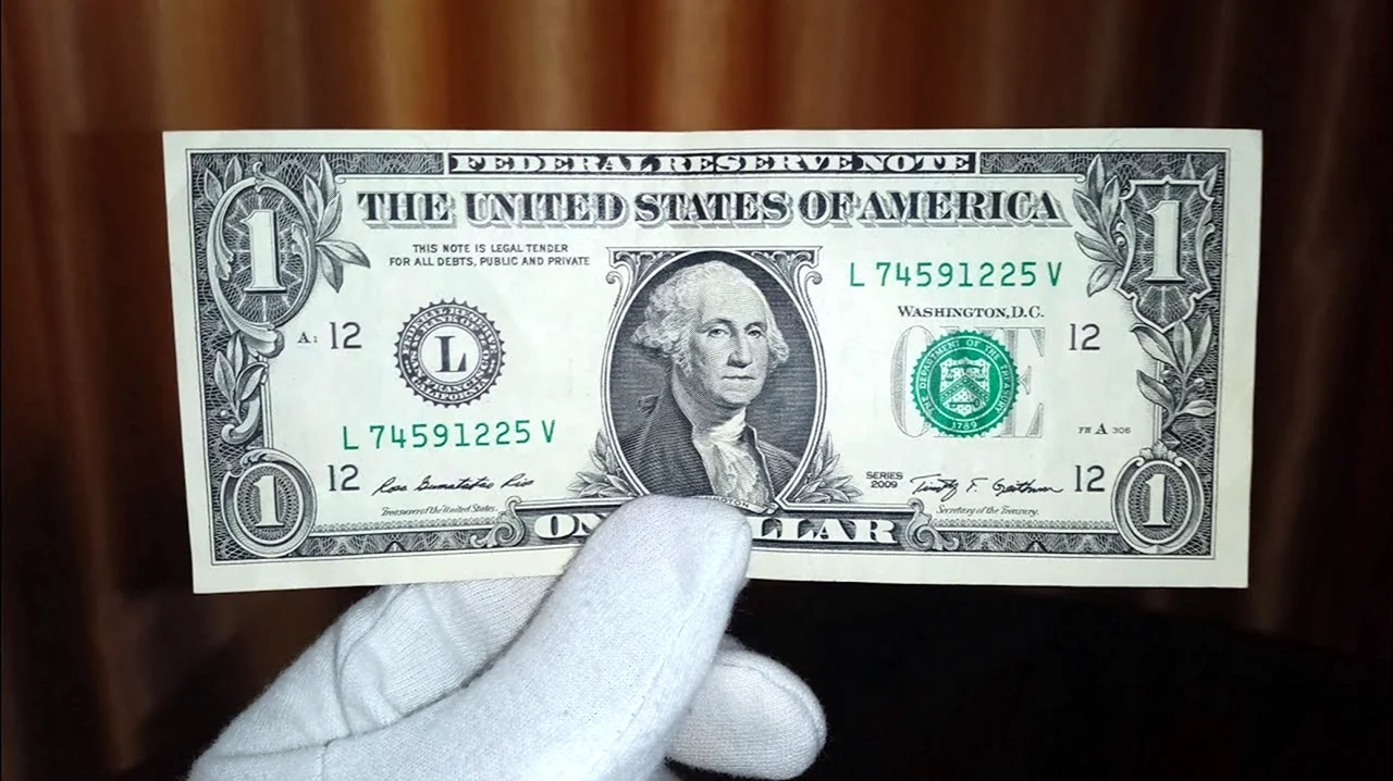 Банкнота 2 доллара 2003 США. Картинка