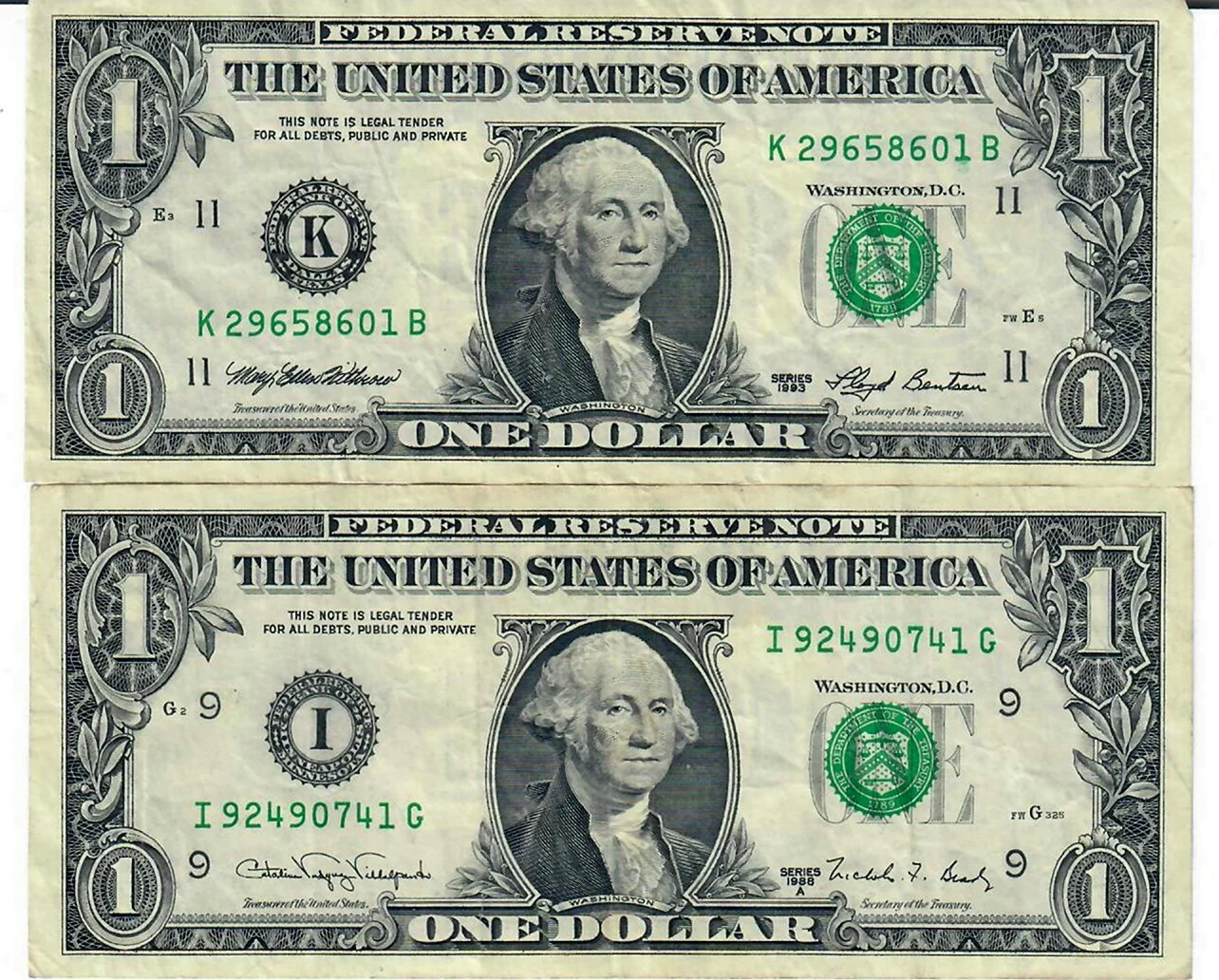Банкноты США. Картинка
