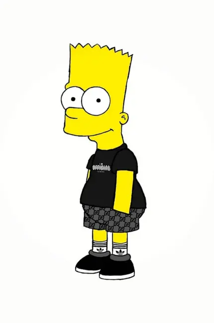 Барт симпсон 1990. Картинка