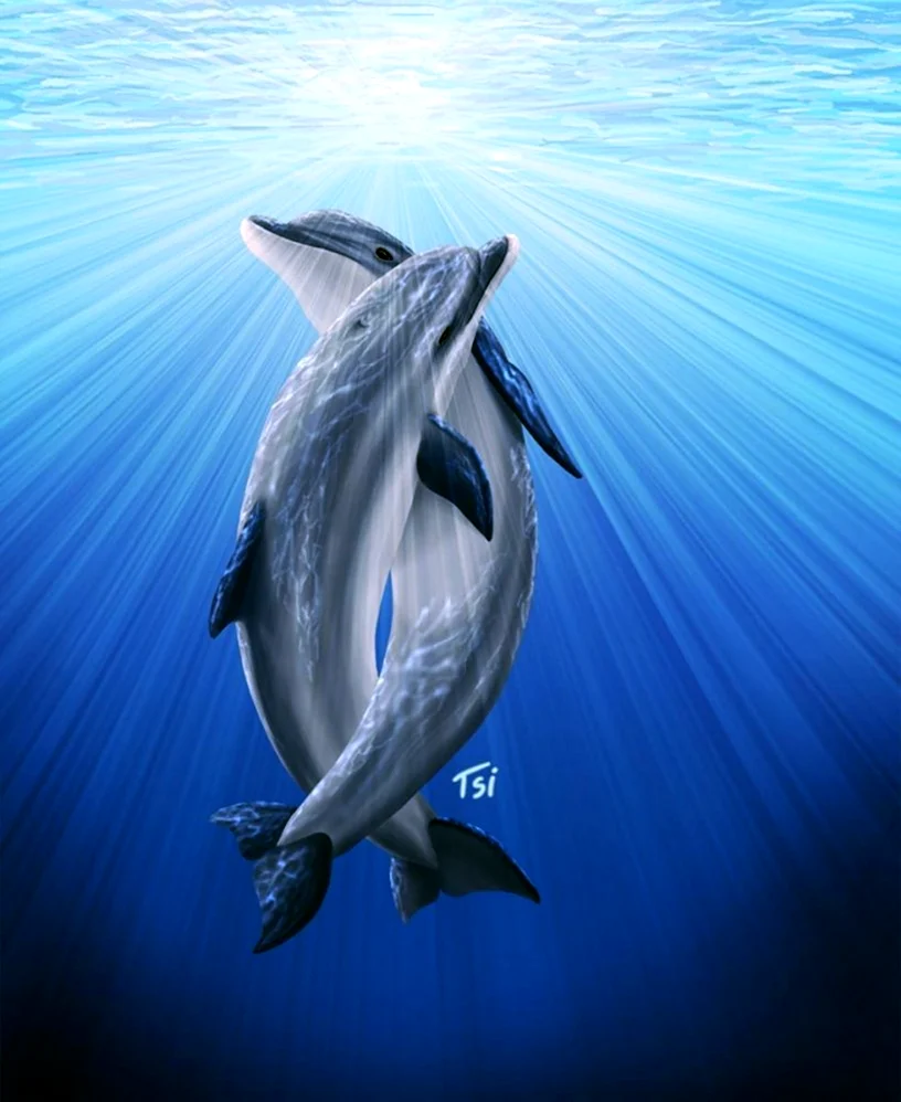 Беломордый Дельфин. Картинка