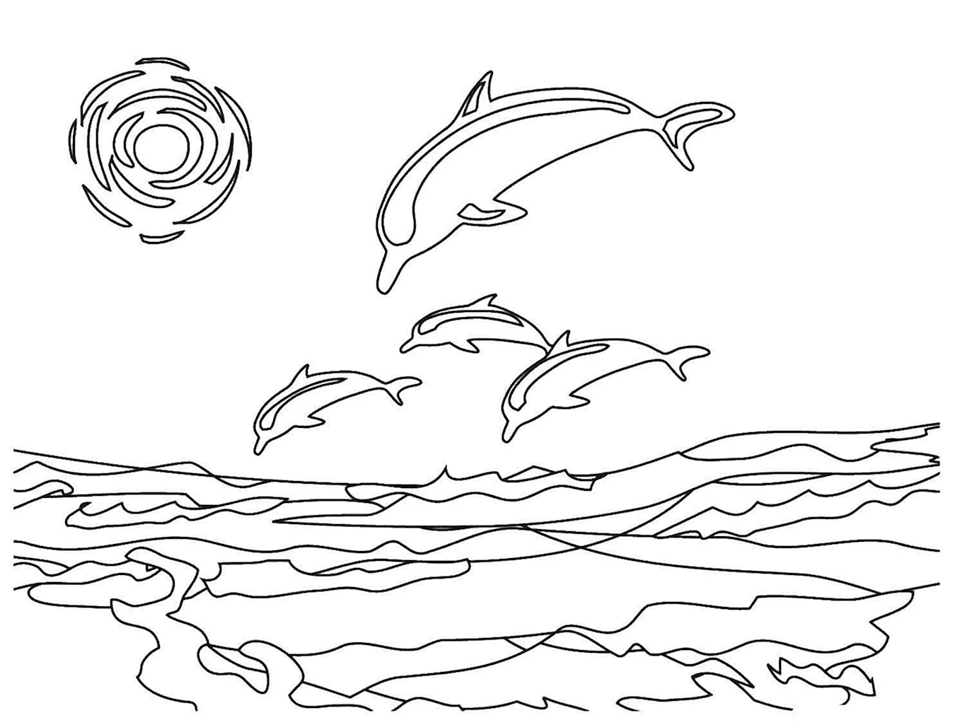Беломордый Дельфин раскраска. Для срисовки