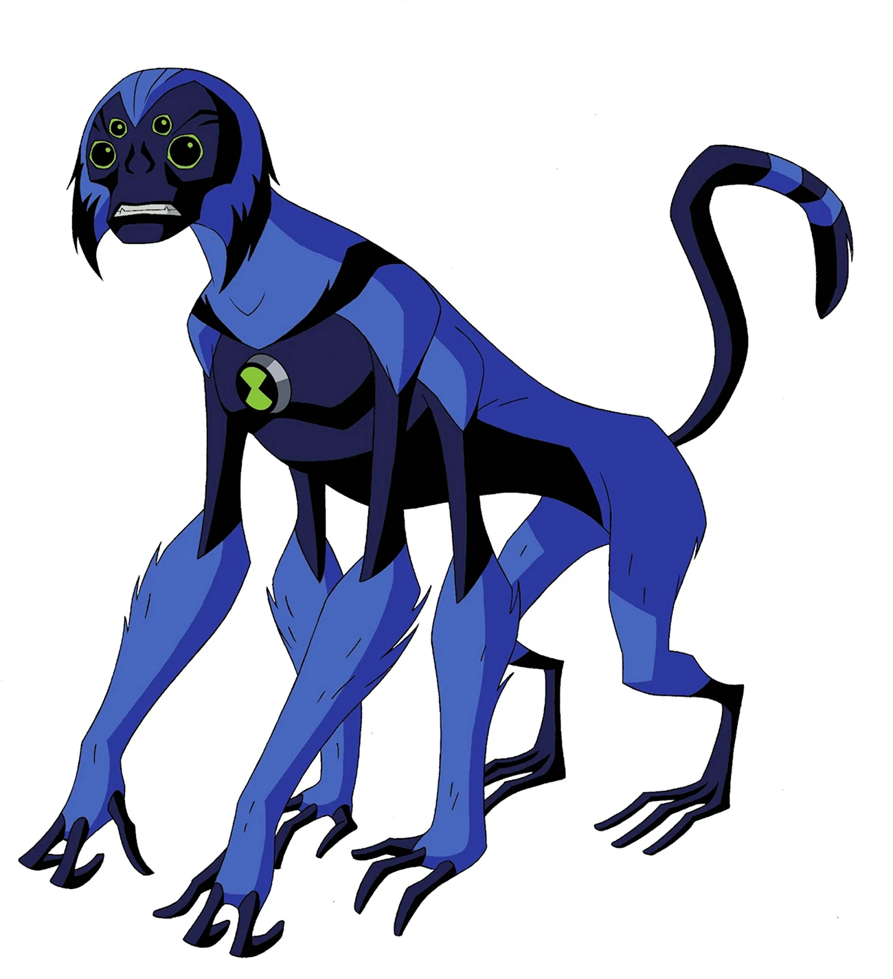 Бен 10 инопланетная сила обезьяна паук. Картинка из мультфильма