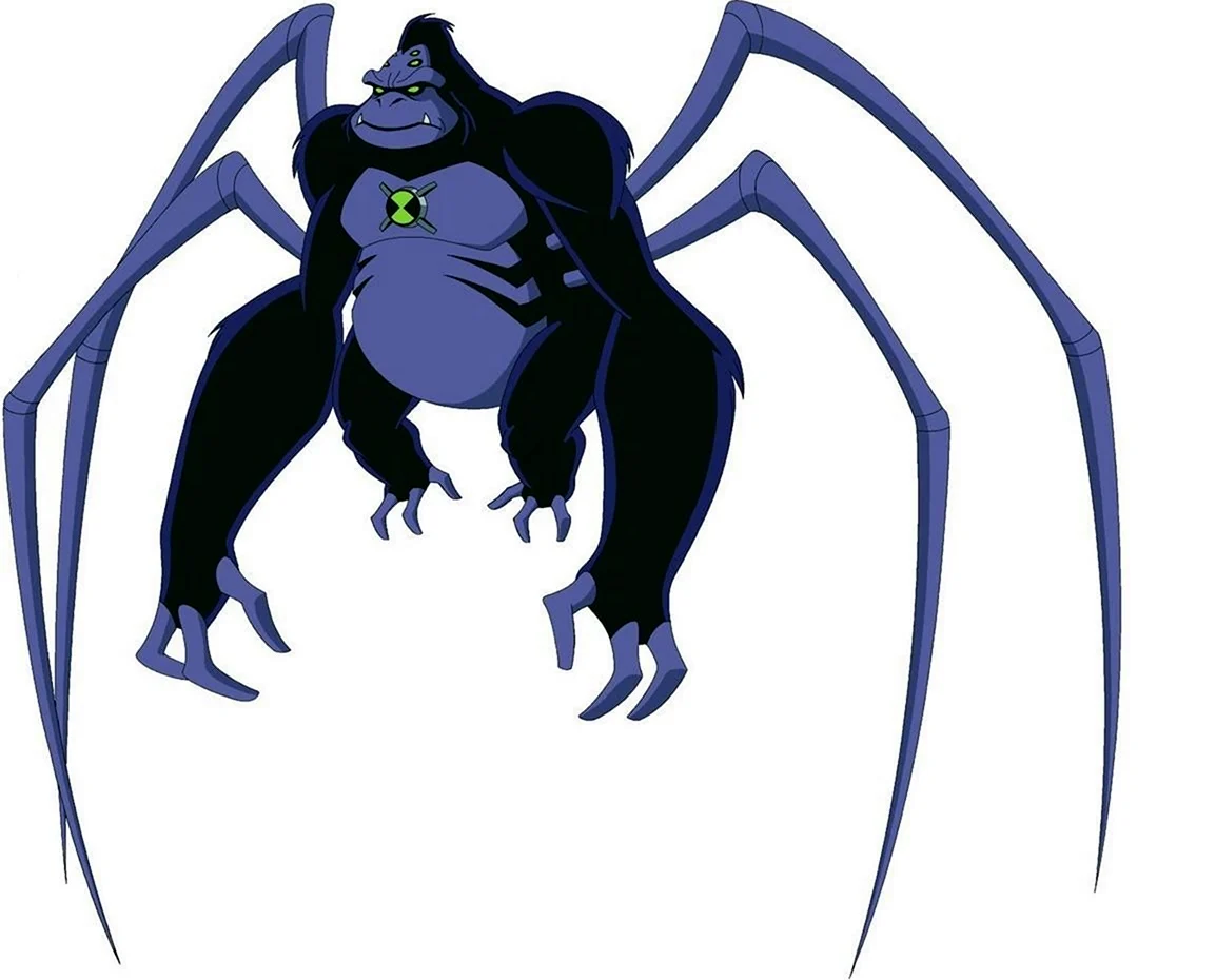 Бен 10 ульти обезьяна паук. Картинка из мультфильма