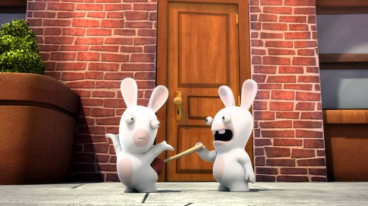 Бешеные кролики мультфильм. Картинка
