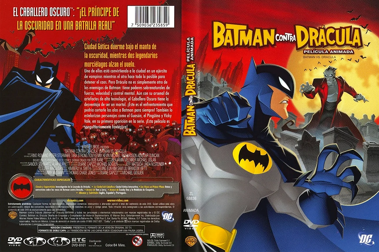Бэтмен против Дракулы мультфильм диск. Картинка