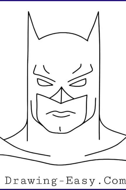 Бэтмен рисование легко. Для срисовки