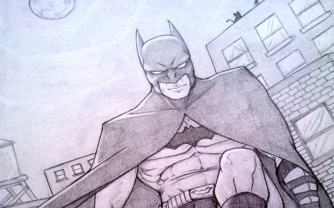 Бэтмен рисунок. Для срисовки