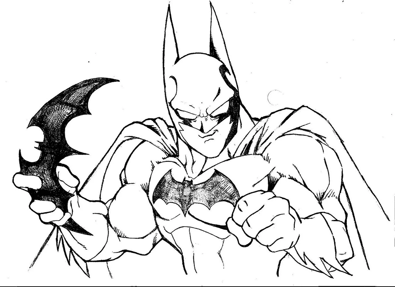 Бэтмен рисунок. Для срисовки