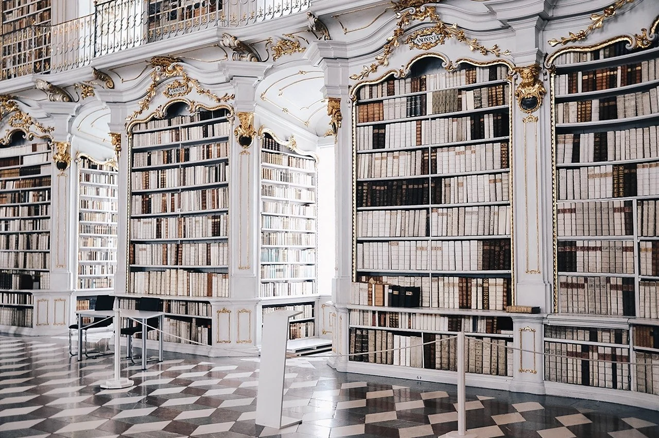 Самая известная библиотека. Библиотека. Аббатство Эдмонт. Австрия.. Библиотека аббатства Адмонт. 4. Библиотека аббатства Адмонт, Австрия. Монастырь аббатство Адмонт.