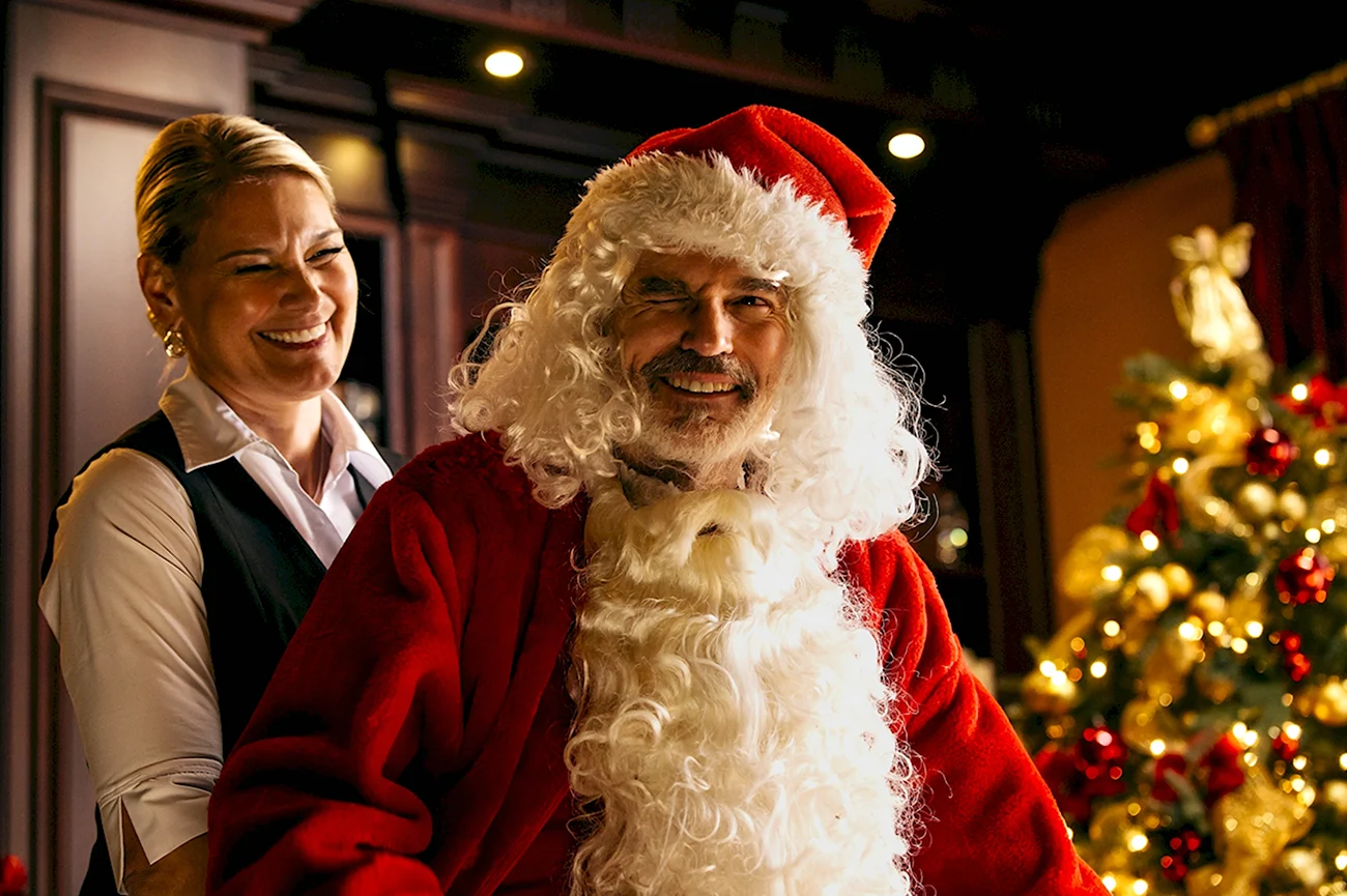 Билли Боб Торнтон Санта Клаус. Прикольная картинка