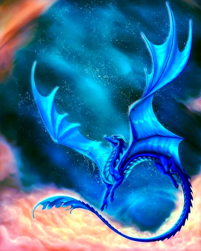 Бирюзовый дракон Цинлун. Красивые картинки животных
