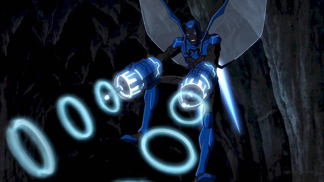 Blue Beetle young Justice. Картинка из мультфильма